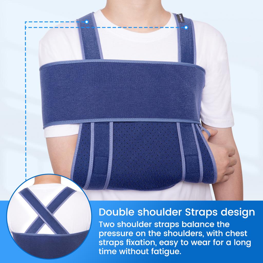 Velpeau Armschlinge Medizinischer Immobilisator Für Gebrochene Hand, Ellenbogenfraktur Und Verstauchung Schulterschlinge Verstellbar Und Bequem
