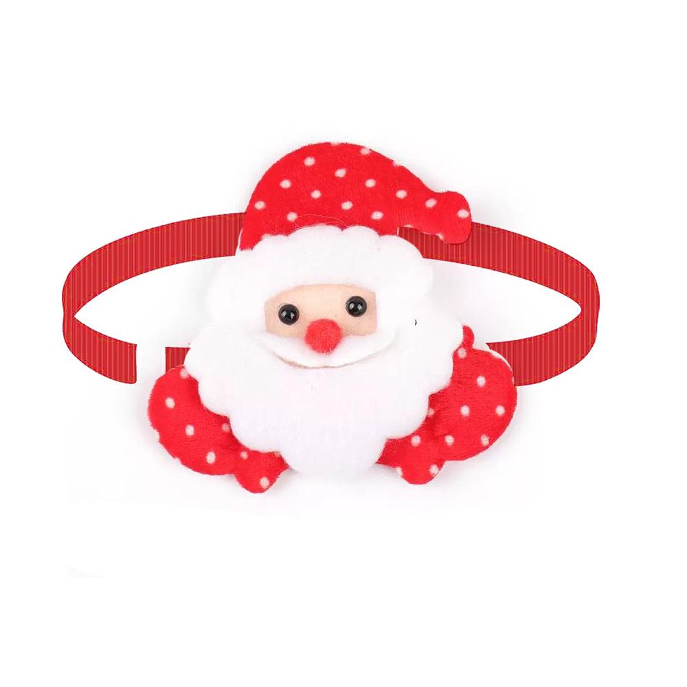 50/100pcs Christmas Pet Dog Bow Tie Adjustable Pet Collar Santa Claus Style Dog Necktie for Small Dog Grooming Pet Acessories