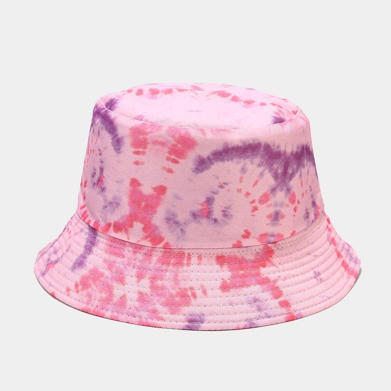 3D Printed Pattern Fisherman Hat Tie Dye Double-sided Basin Hat for Men Women Summer Outdoor Sun Protection Sunshade Hat