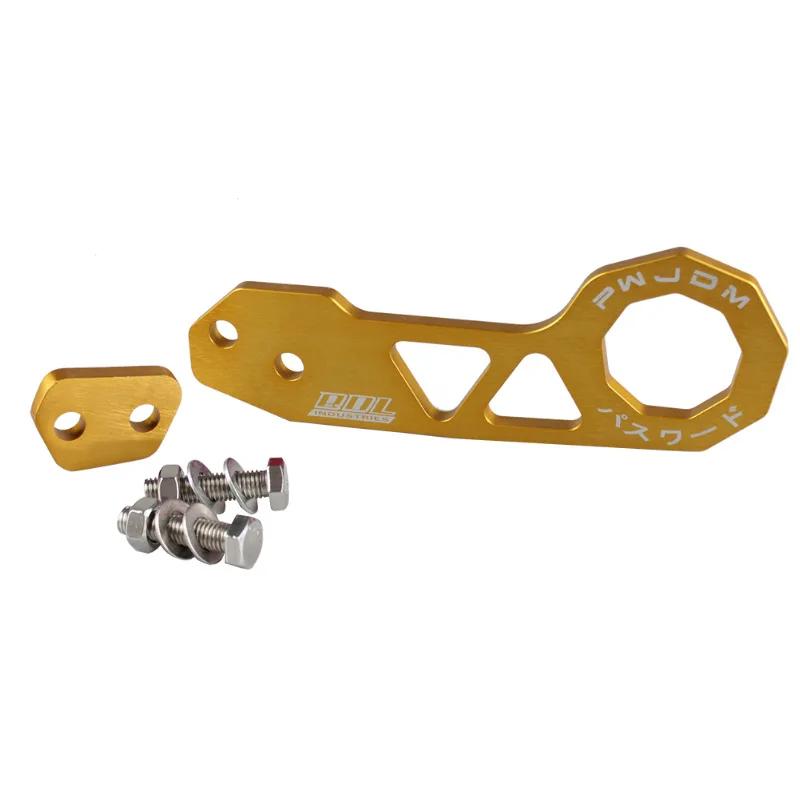 Traktionsanhängerhaken JDM Aluminiumlegierung Heckanhängerhaken Wettbewerbsfähiger Rennstoßfänger Heckhaken Seilanhängerzubehör