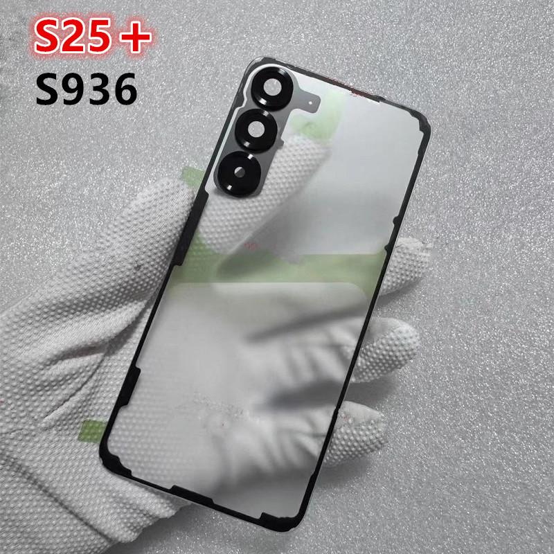 S938 S936 Housing For Samsung Galaxy S25 Ultra Plus Glass Matte Transparent Battery Back Cover Repair Rear + Camera Lens