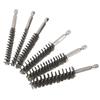 1/6Pcs Drill Bore Cleaning Brush 1/4 " Hexagonal Handle Stainless Steel Wire Brush For Anti-Rust Cleaning Of Pipe Ports 8-19Mm