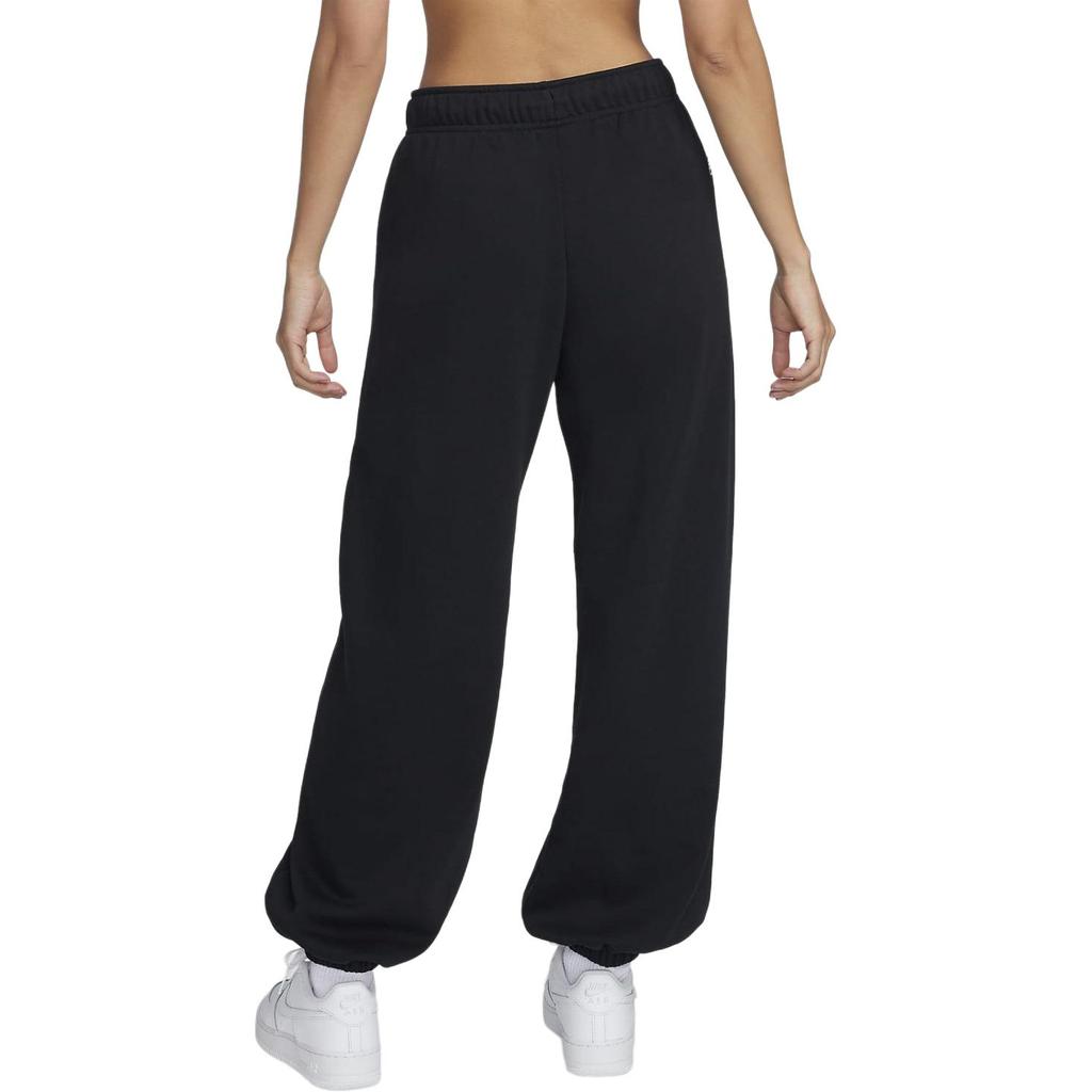 Nike Letter Logo Print Drawstring Casual Cuffed Knit Sports Pants Women Bottoms Black FN1903-010