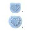 Soft Silicone Jewelry Pendant Mold Feature Textured Heart Shape For Professional Crafters And Hobbyists Alike
