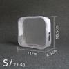 High-End Waterproof Transparent PVC Makeup Bag with Zipper - Large Capacity Portable Jelly Ins Style Storage Bag