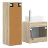 Bathroom Furniture Set 2 pcs Sonoma Oak 33 x 34.5 x 100 cm