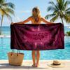 Aston Villa Football Beach Towel Soft Microfiber Summer Towel Quick Dry Absorbent Towel for Beach Swimming Pool Travel