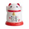 1 Pcs Plastic Toothpick Box Japanese Cartoon Lucky Cat Red Black Toothpick Holder Creativity Home Restaurant Storage Decoration