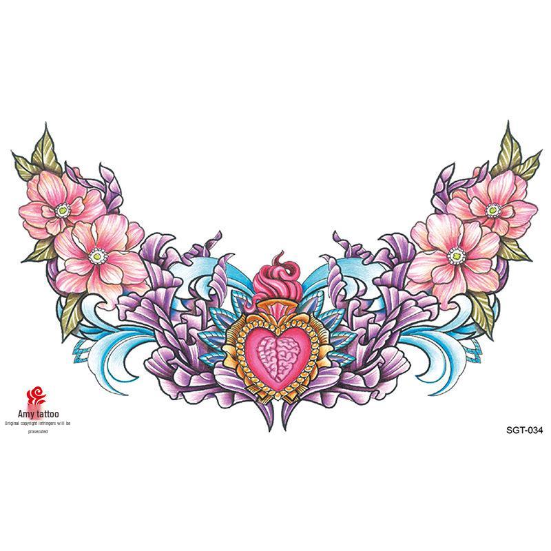 

Women s Sexy Tattoo Stickers - Colored Wing Large Pattern Chest Stickers (2025) 190x320mm