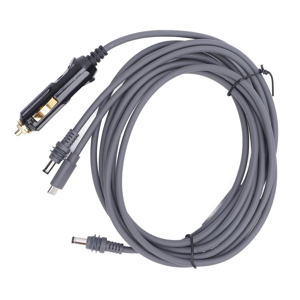 3 In 1 DC Power Cable 10ft DC12V 24V 18AWG Waterproofing Car Charger Type C DC To DC Power Cord for Mini Dish Antenna