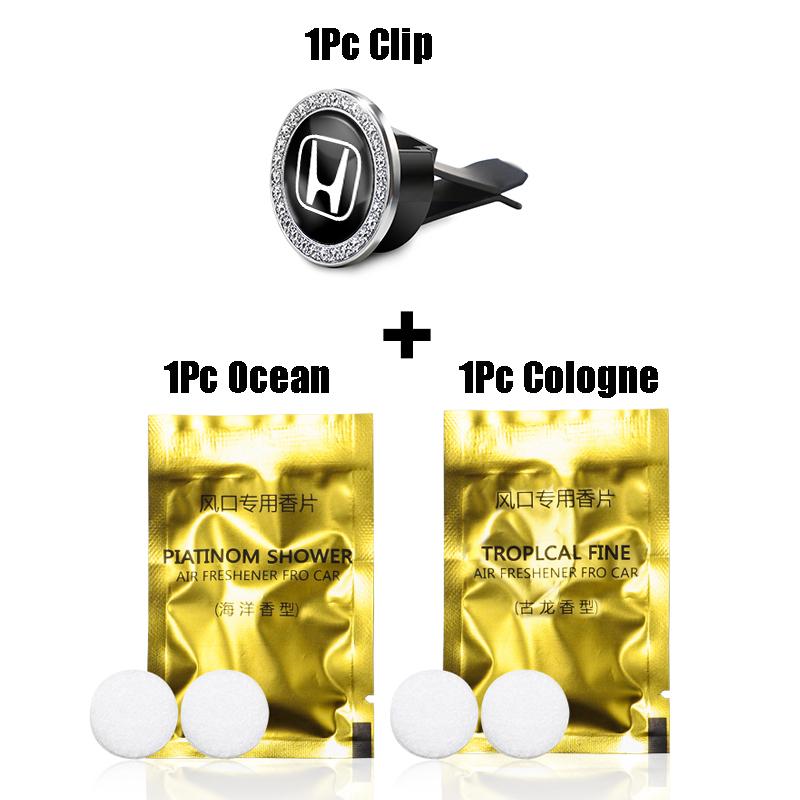 1Pcs Air Outlet Aromatherapy Clip Car Solid Perfume Freshener For Honda Civic FIT Accord Prelude CRV 5th City CRZ CRX Jazz HRV akw256