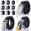 Belt 1pcs Men Imitation Leather Black Steel With