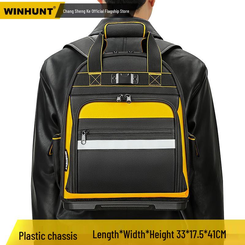 Durable Electrician Tool Backpack: Portable, Multi-Functional, Sturdy Canvas Repair & Storage Bag