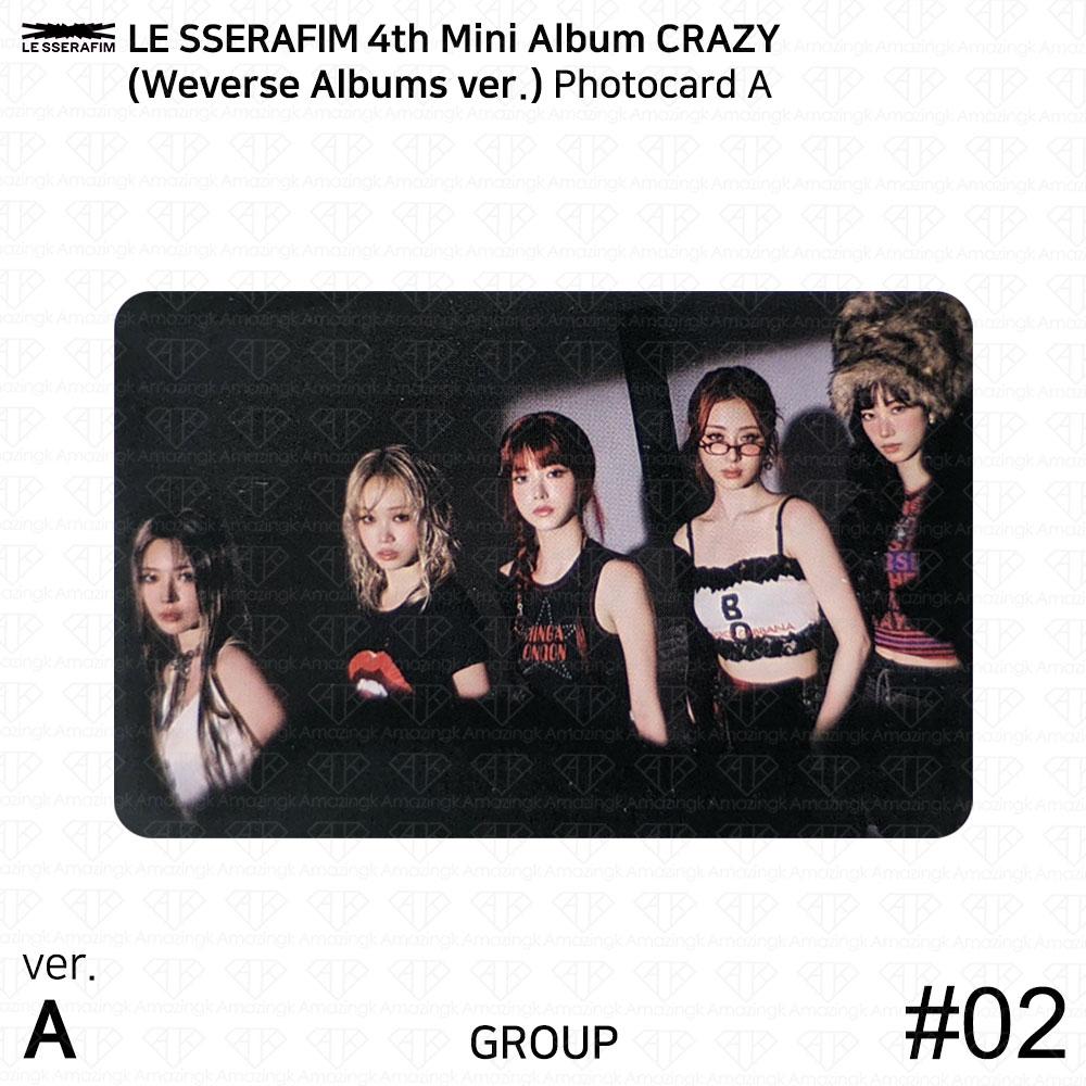 LE SSERAFIM 4to Mini Álbum CRAZY Weverse Álbumes Ver Foto Oficial QR KPOP