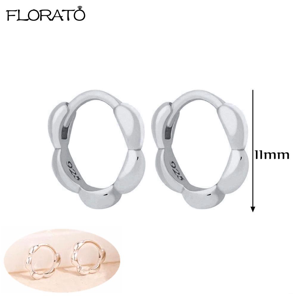925 Silver Needle 11/13mm Small Hoop Earrings for Women Circle Piercing Huggie Earrings Multicolor Zircon Earrings Party Jewelry