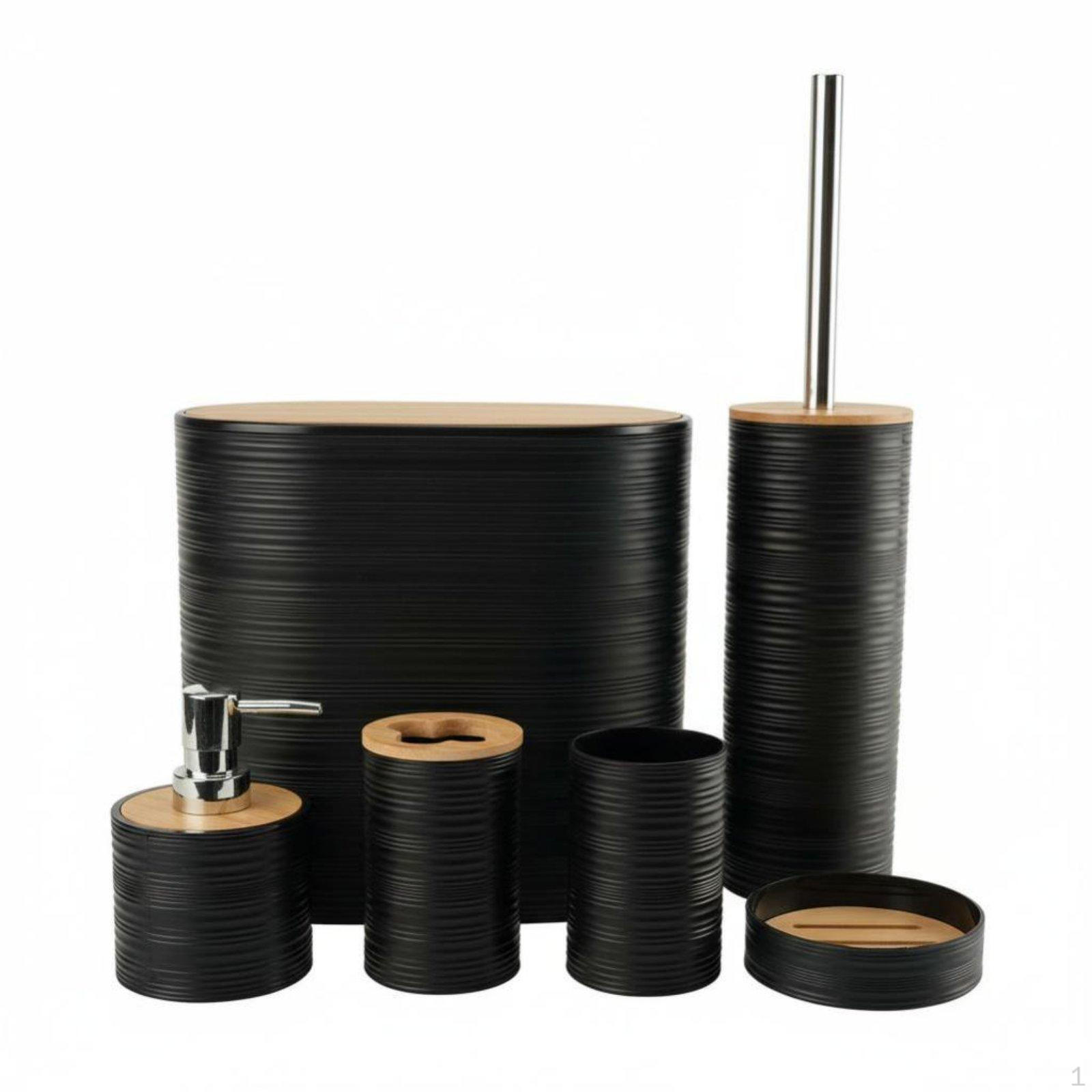 6 Pieces 6Piece Washroom Collection Drainable