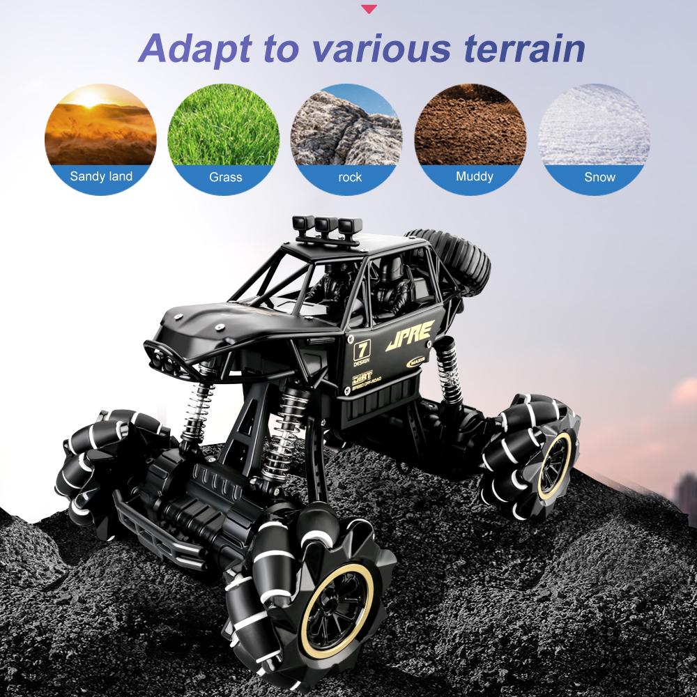 616A 1/16 RC Stunt Car 4WD 2.4GHz Off-Road RC Crawler Dual Remote Control Deformation Watch