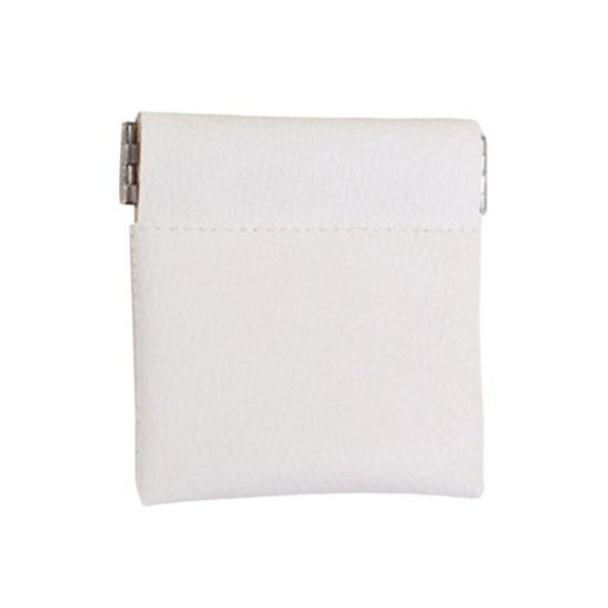 

Кошелек на кнопке из искусственной кожи, портативный кошелек для монет, мини-косметичка Small белый