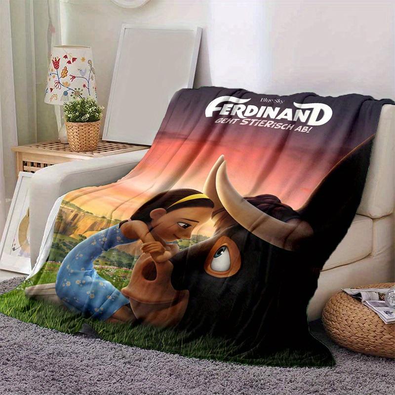 1pc, "Home Decorative Throw Blanket, Perfect for Sofa, Bedroom, Living Room, Travel, Camping, Car, Beach, Office Nap, Soft Coverlet with Cute Cartoon