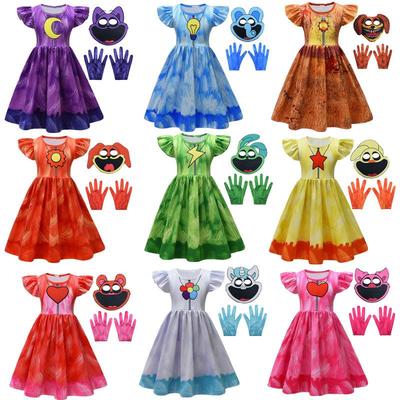 Europäischer & Amerikanischer Stil Schläfrige Katze Poppy's Spielzeit Kleid Kostüm für Mädchen