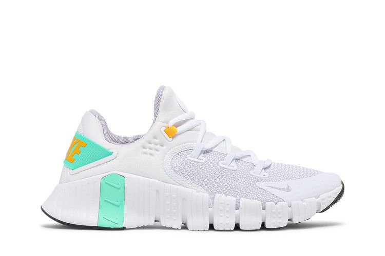 Women's Sneakers Nike Free Metcon 4 White Green Glow (Women's) White/Dark Smoke Grey/Green Glow/Infinite Lilac