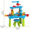 Kinder Strandtisch Wasserfall Spieltisch Wasserpark Wasserbecken Sandtisch Innen Außen Multifunktionales Strandspielzeug