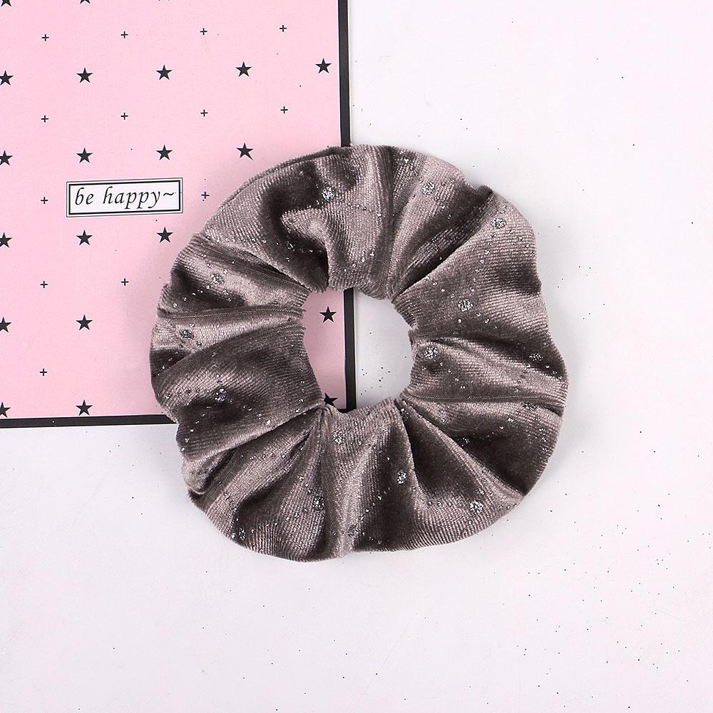 Velvet Nail Pearl Scrunchie Women Elastic Hair Rubber Bands Accessories Gum For Women Girls Ties Hair Ring Rope Ponytail Holder