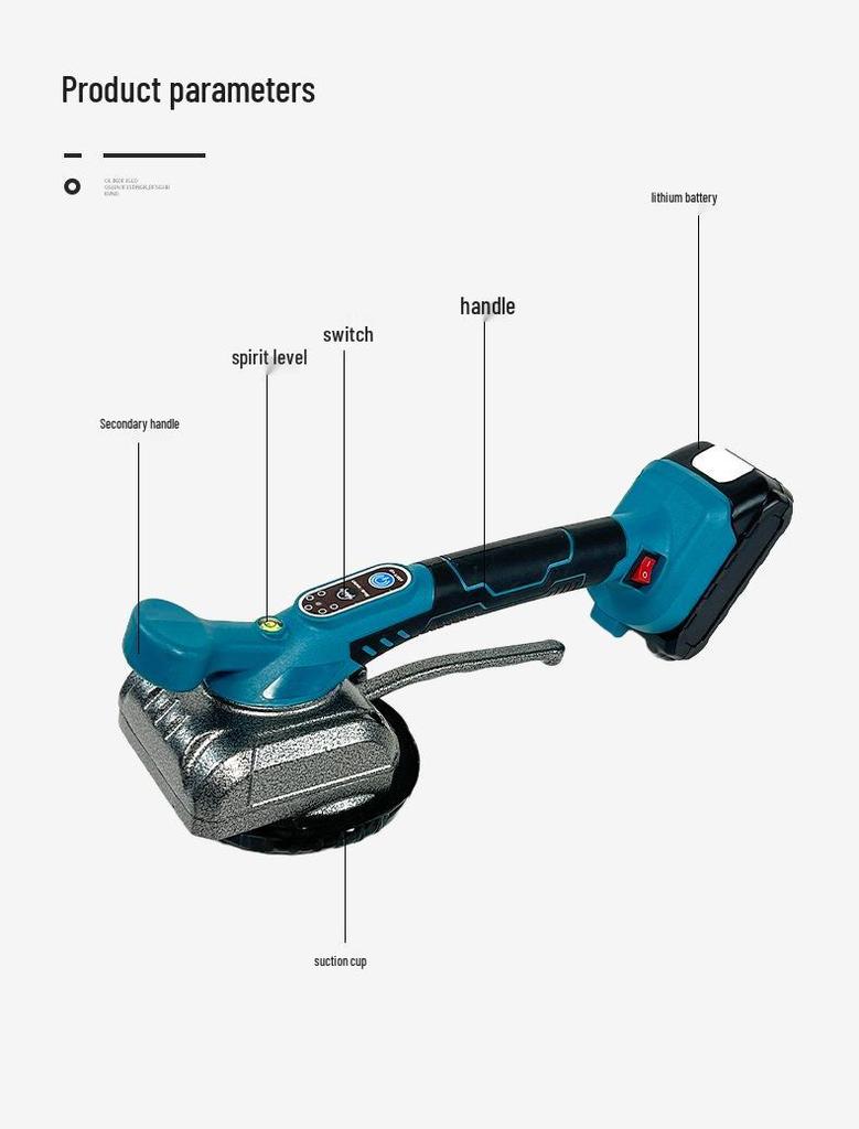 Multifunctional Automatic Floor & Wall Tile Laying Machine with Lithium Battery