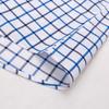 Men's Plaid Spread Collar Wrinkle-Free Long Sleeve Button-Down Shirt, 100% Cotton Regular Fit Business Casual Formal Office Wear