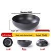 Japanese Style Black Melamine Noodle & Soup Bowl