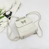 Stylish Butterfly Backpack 2024 New Design Soft Pu Fashionable Shoulder Bag In Black Blue Green Grey Pink White