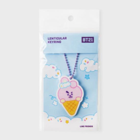 BT21 Klíčenka s lentikulární edicí v cloudu