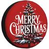 Merry Christmas Tree Spare Tire Cover Polyester Wheel Protector for RV SUV Camper Truck
