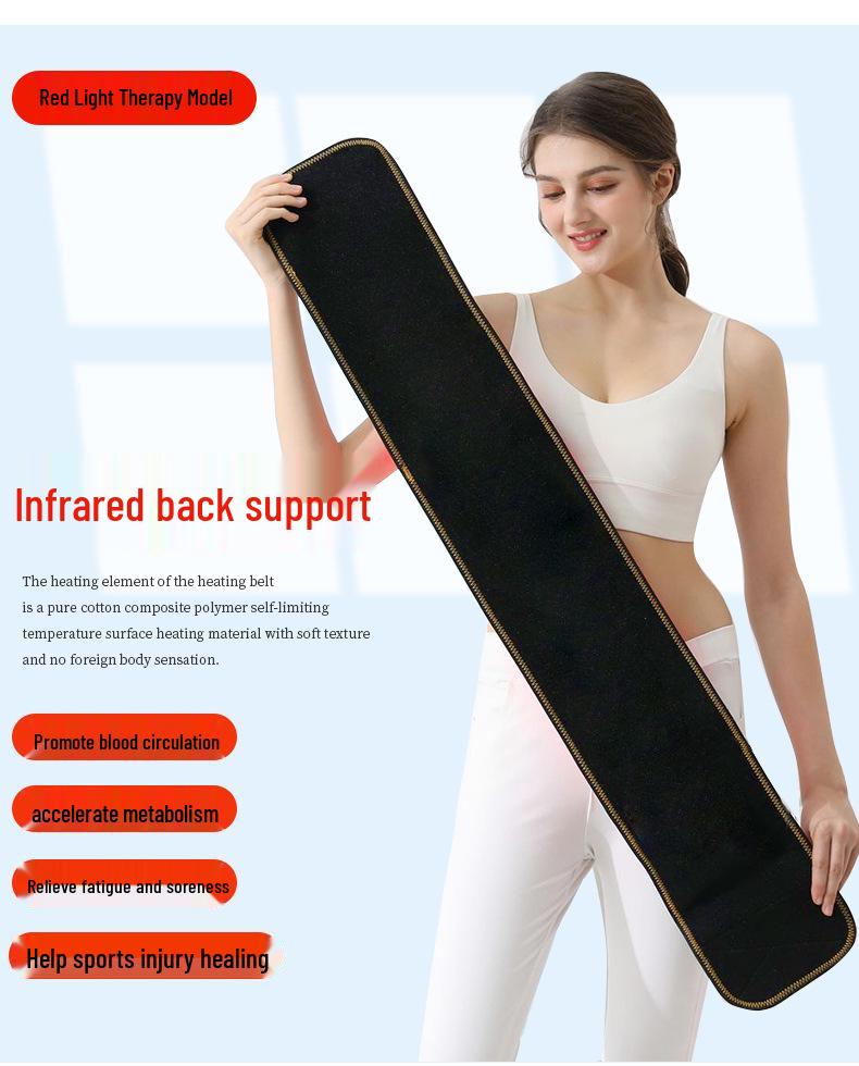 Infrared Red Light Therapy & Heating Waist Belt for Lumbar Support