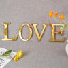 Gold Acrylic 3D Mirror Letter Wall Sticker for Home & Bedroom Decor