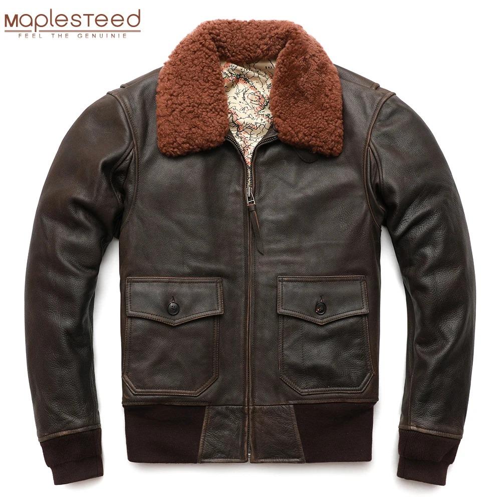Super Flight Jacket Quilted Men Leather Jacket Soft Genuine Cowhide Natural Fur Collar M430