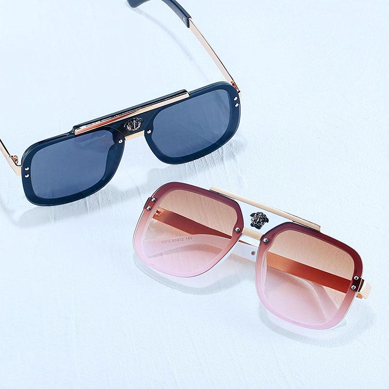 Damen Metall dekorative trendige Sonnenbrille grenzüberschreitende Retro Herren Schatten hohe Qualität cool Strand Reise