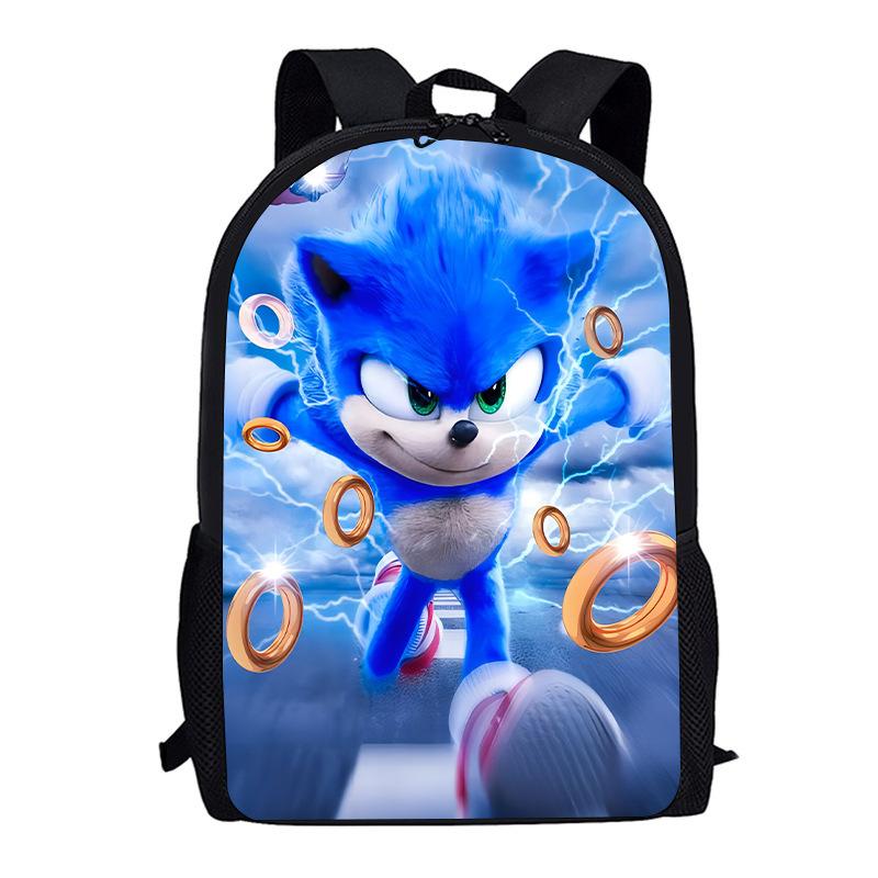 Sonic Kid, Elementary School Bag Children, Animation Cartoon Backpack