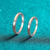 Champagne Gold S925 Sterling Silver Moissanite Couple Rings - Unisex Valentine's Day Gift