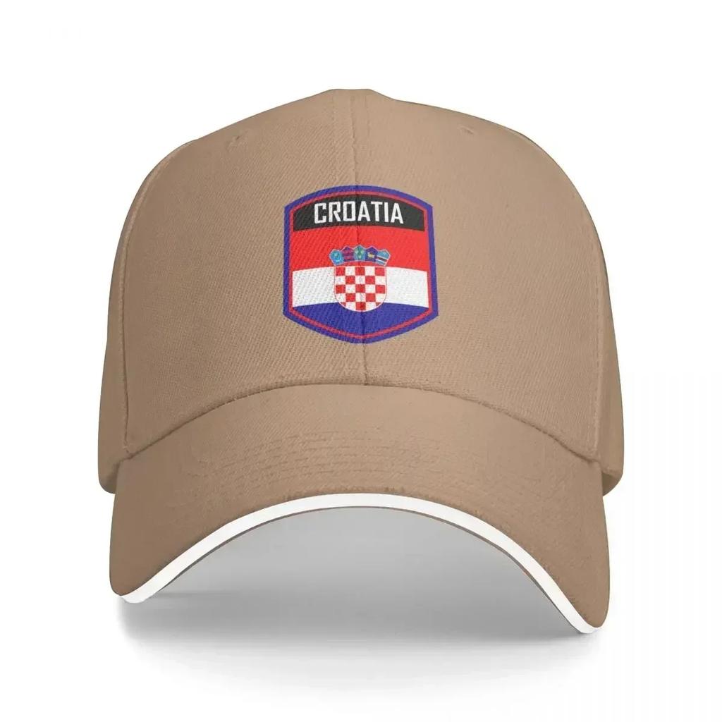 Croatia Flag Emblem Baseball Cap Big Size Hat New Hat Vintage For Women Men's