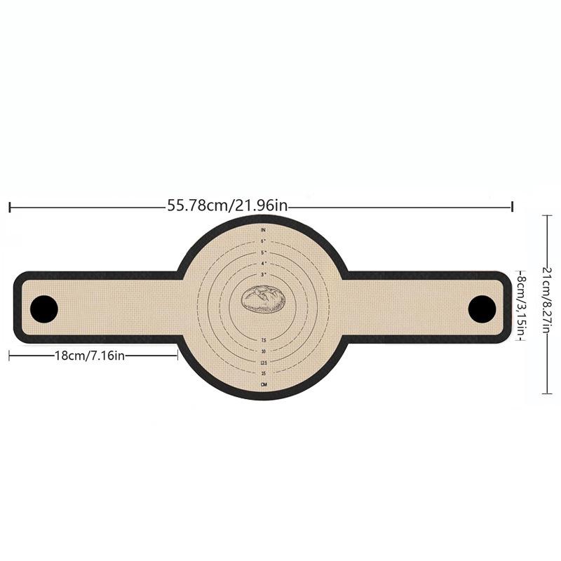 Silicone Bread Sling 1/2 Pcs Non-Stick & Easy Clean Reusable Silicone Bread Baking Mat With Long Handles