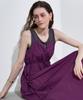 LENIC&MCCOY Waist String Crinkly Summer Long Dress Mm08Op003Hjy