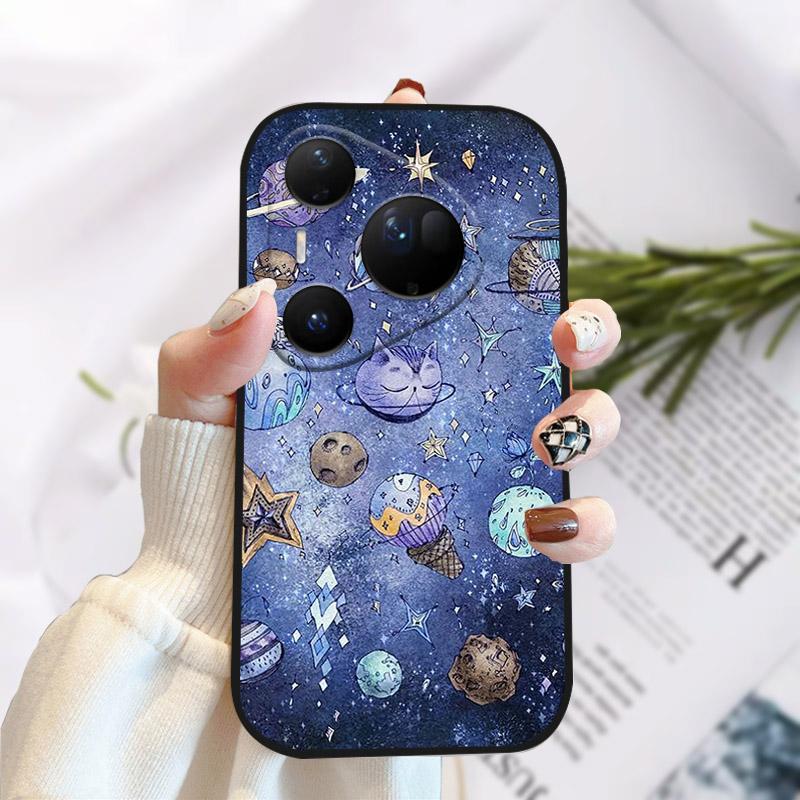 Phone Case For Huawei Pura 80 Ultra Pretty Stylish Painting Soft TPU Silicone Shockproof Cover For Huawei Pura80Ultra Fundas