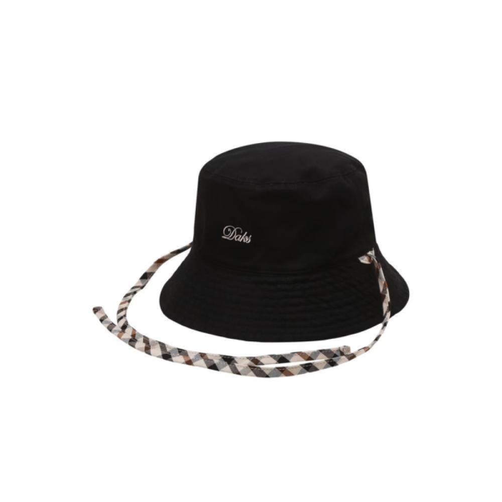 Daks Reversible Check Strap Bucket Hat [dbhe5f411bk]