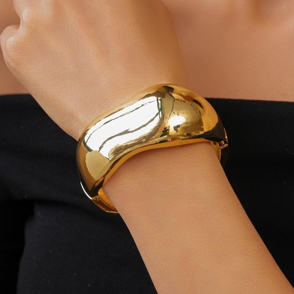 Wide Opening Wide Irregular Bangle Jewelry Accessories Exaggerated Bracelet  Girls