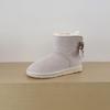 Women's Mid-Calf Bow Snow Boots - Plus Velvet, Thick Warm Cotton, Large Size Winter Footwear