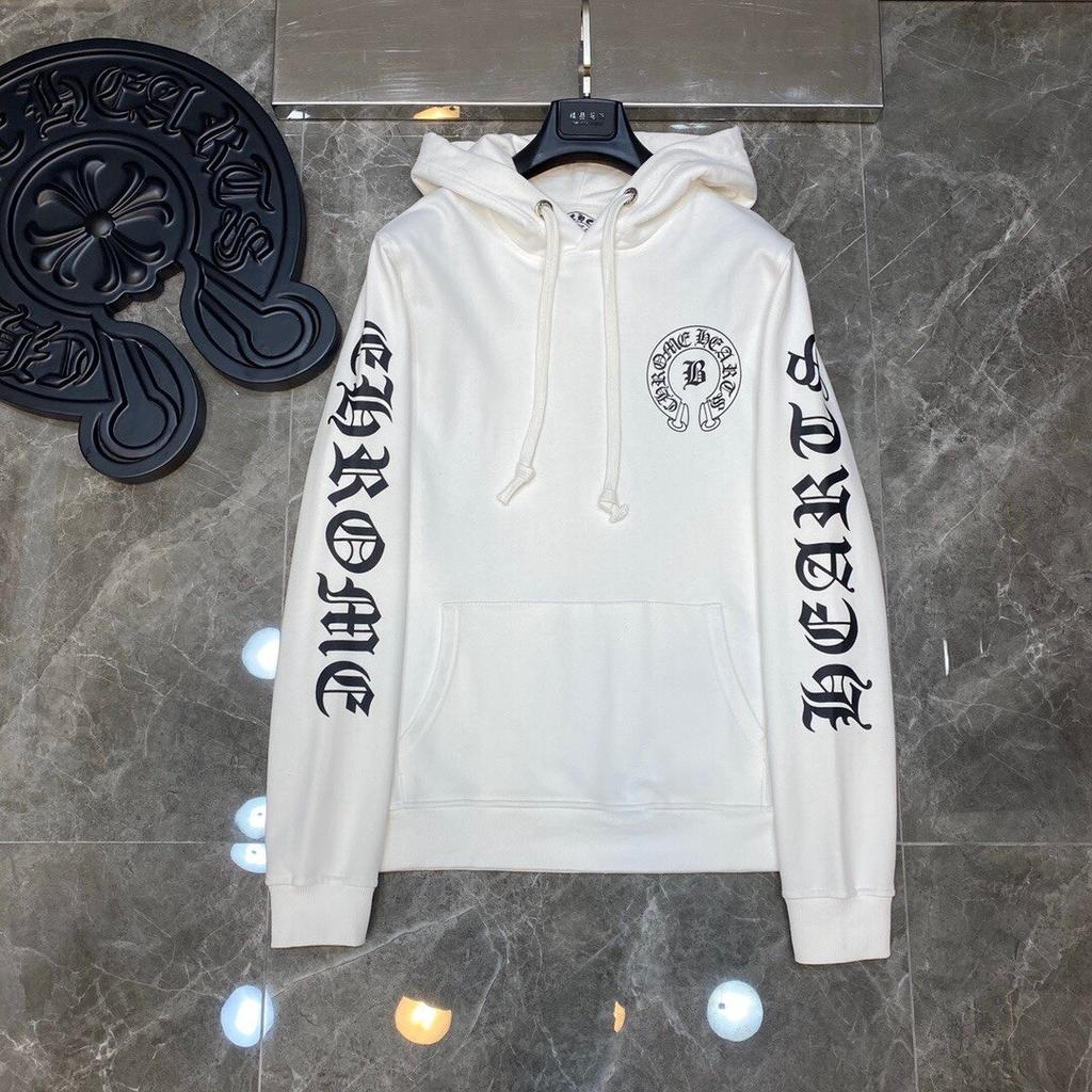 8081 CHROME HEARTS 2025 Nová jarná a jesenná nadrozmerná tenká mikina s kapucňou s logom v klasickom štýle pre páry