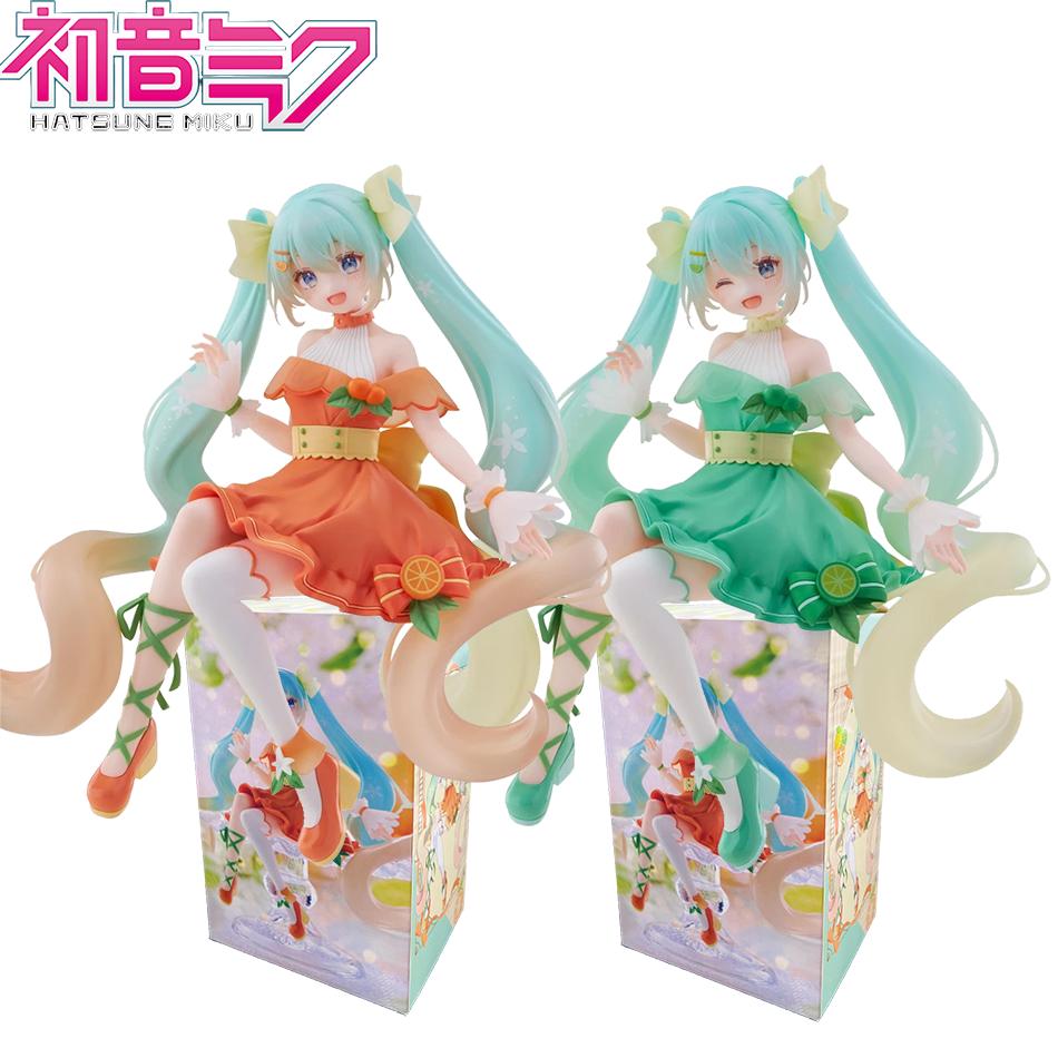 Anime Citrus Miku Hatsune Miku Handmade Noodle Stopper PVC Model Animation Peripheral Ornaments Birthday Gifts