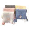 Women's Cute Contrasting Color Pom-Pom Scarf for Travel Photography - Gentle, Warm & Stylish