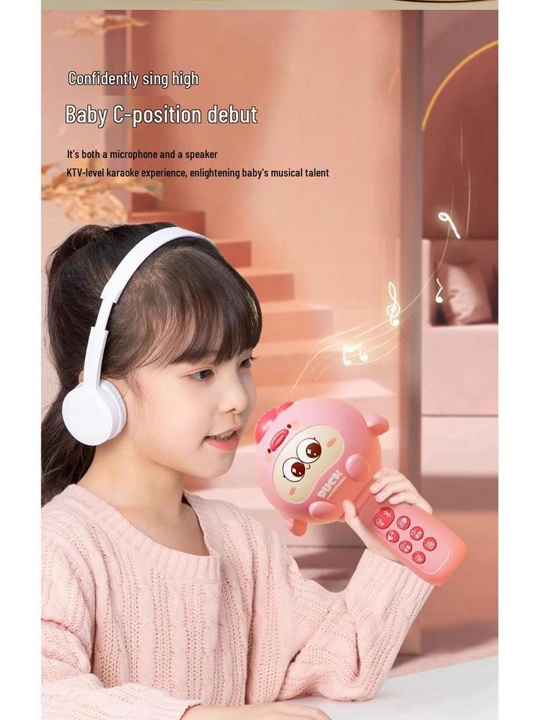 Kids' Multifunctional Singing Microphone and Speaker - Educational Musical Toy for Early Learning